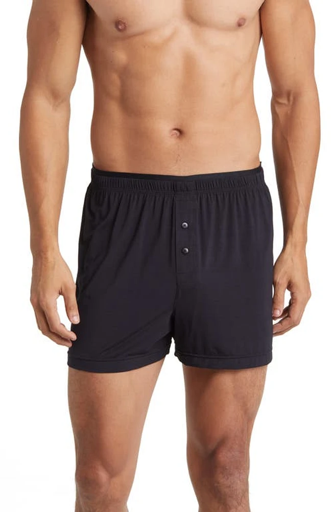 2(x)ist Knit Modal Boxers in Black Beauty at Nordstrom, Size Small