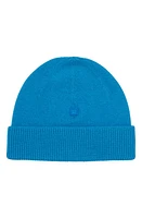 Acne Studios Face Patch Rib Wool Beanie in Sapphire Blue at Nordstrom