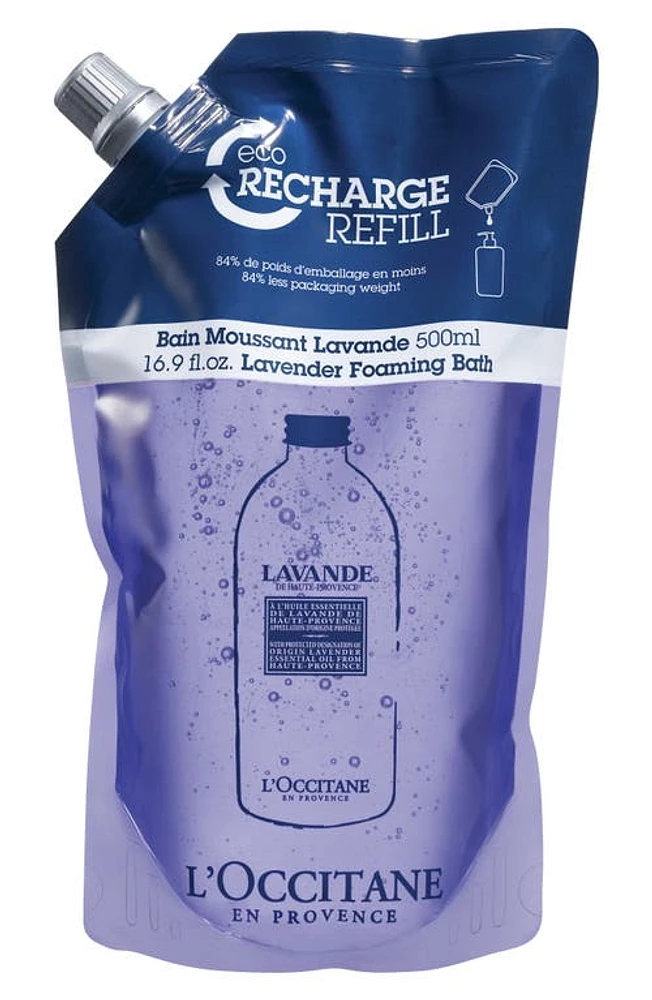 L'Occitane Lavender Foaming Bath Soap Refill at Nordstrom