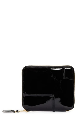 Comme des Garçons Wallets Patent Leather Wallet in Black at Nordstrom