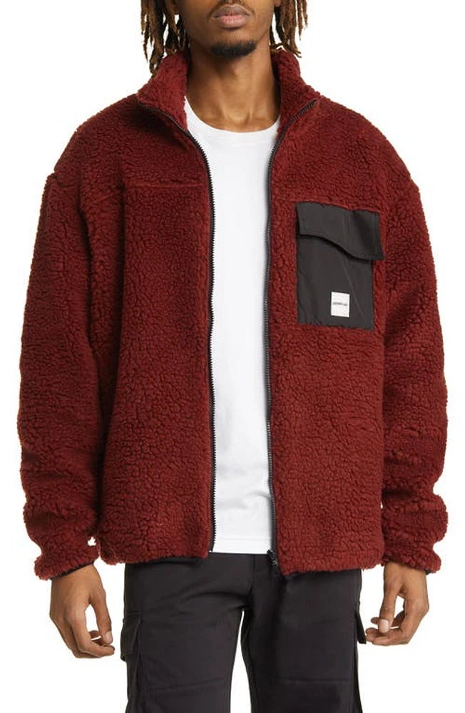 CAT WWR Teddy High Pile Fleece Jacket at Nordstrom,