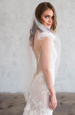 Brides & Hairpins Jean Tulle Fingertip Veil in Ivory at Nordstrom