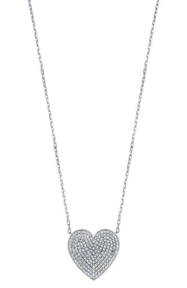 Bony Levy Pavé Diamond Heart Pendant Necklace in 18K Gold at Nordstrom