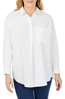 Foxcroft Lacey Non-Iron Popover Tunic Top at Nordstrom