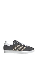 adidas Gazelle Sneaker in Grey/Wonder White/Black at Nordstrom, Size 9