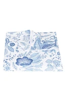 Matouk Pomegranate Linen Duvet Cover in Porcelain Blue at Nordstrom