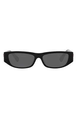 Versace Kids' 45mm Rectangular Sunglasses in Black at Nordstrom