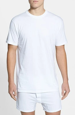 Nordstrom Regular Fit 4-Pack Supima Cotton T-Shirts White at Nordstrom,