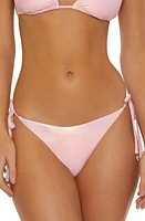 Isabella Rose Sea Shell Side Tie Bikini Bottoms Primrose Pink at Nordstrom,