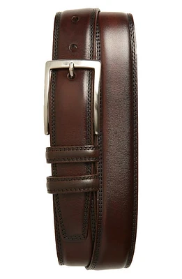 Torino Kipskin Leather Belt Espresso at Nordstrom,