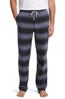 Majestic International Line Up Microfleece Lounge Pants Blue Stripe at Nordstrom,