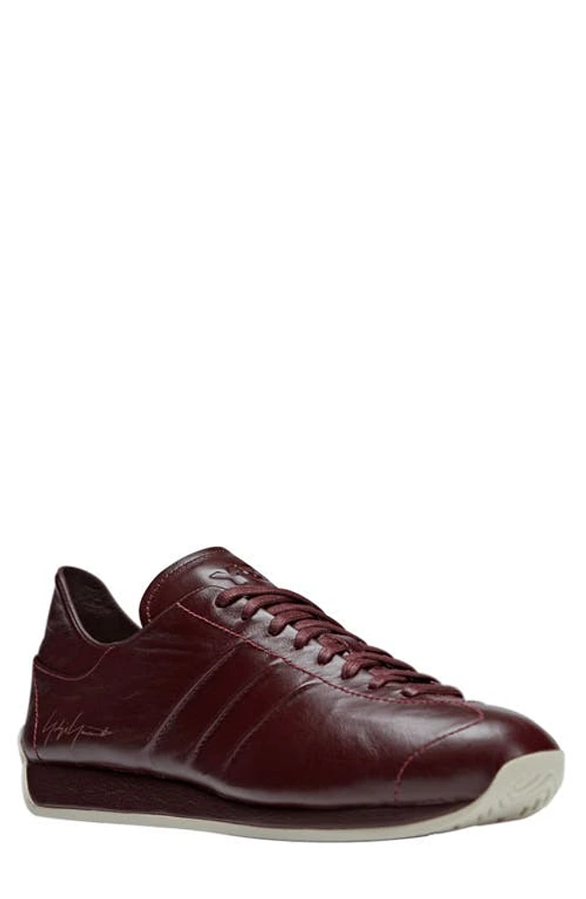 Y-3 Country Sneaker Red/Red/Clear Brown at Nordstrom,