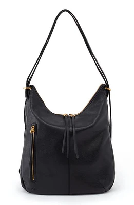 HOBO Merrin Leather Convertible Backpack in Black at Nordstrom