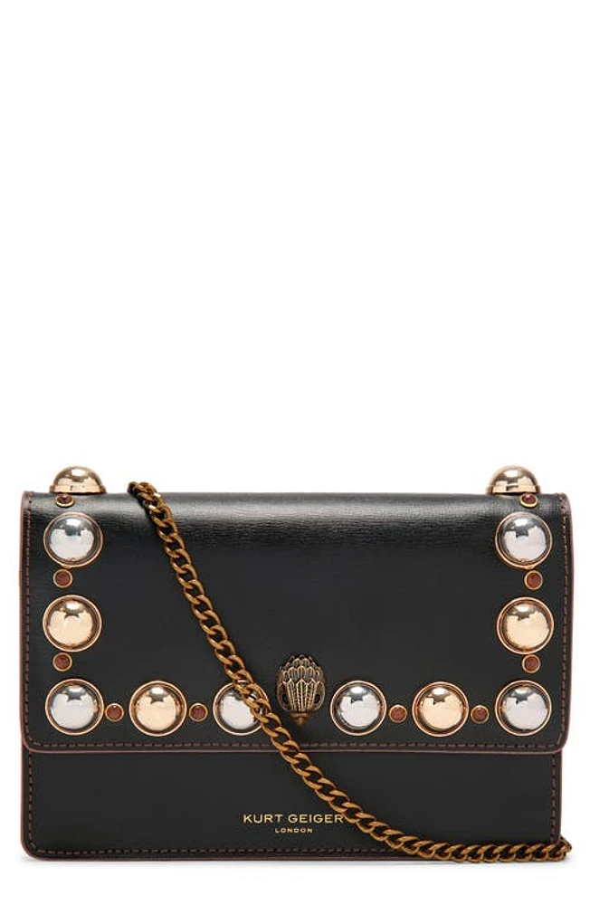 Kurt Geiger London Mini Shoreditch Studs Crossbody Bag in Black/comb at Nordstrom