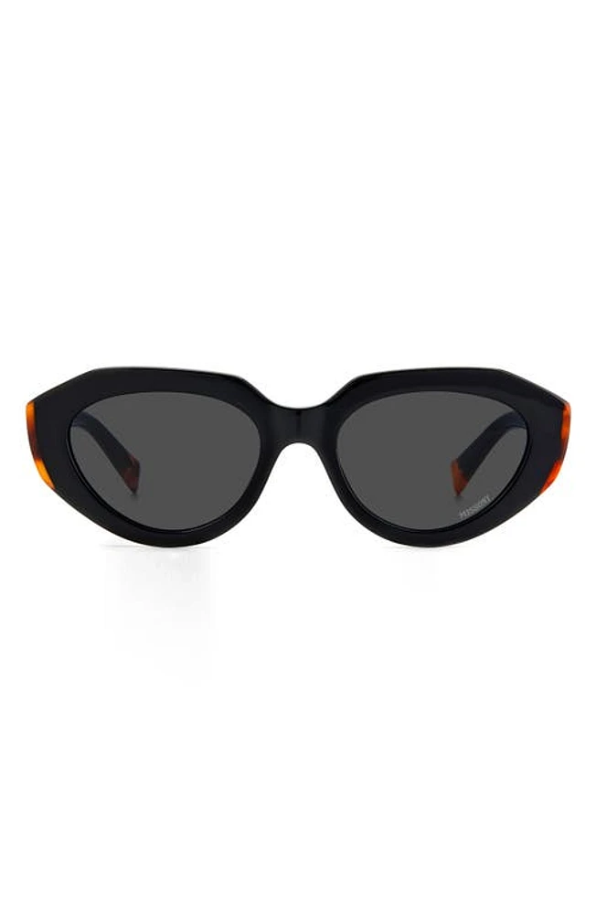 Missoni 53mm Round Sunglasses in Black/Grey at Nordstrom