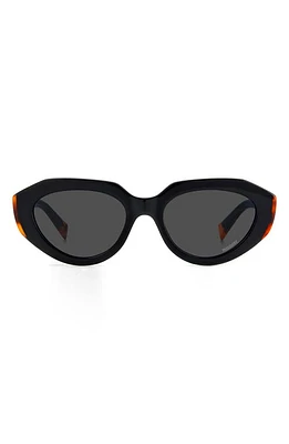 Missoni 53mm Round Sunglasses in Black/Grey at Nordstrom