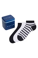 Falke Assorted 3-Pack No-Show Happy Socks Gift Box White at Nordstrom,