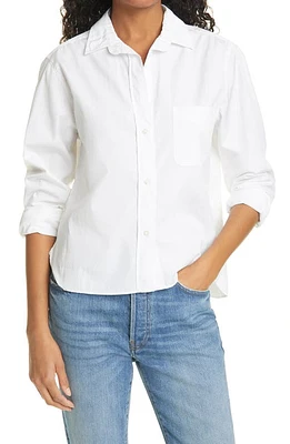 Frank & Eileen Silvio Untuckable Button-Up Shirt White at Nordstrom,