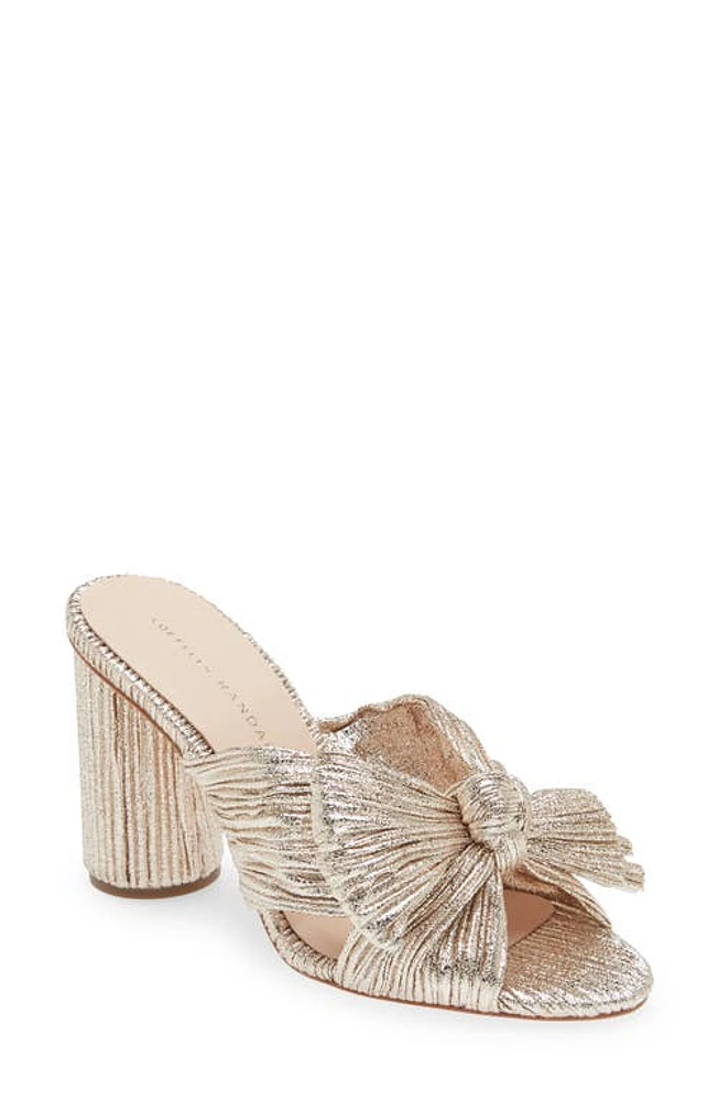 Loeffler Randall Penny Knotted Lamé Sandal at Nordstrom,