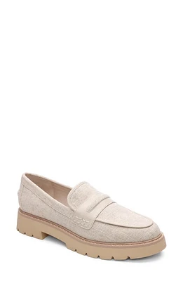 Sanctuary Westside Lite Linen Platform Loafer Natural at Nordstrom,