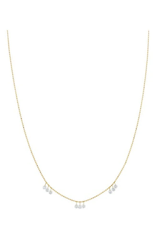 Bony Levy Floating Diamond Necklace in 18K Yellow Gold at Nordstrom