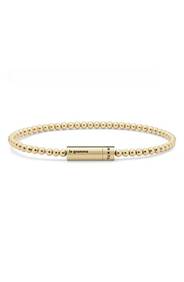 le gramme Men's 15G Polished 18K Gold Beaded Bracelet Yellow at Nordstrom, Cm