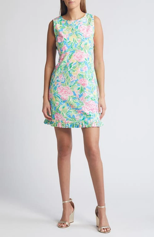 Lilly Pulitzer Poppy Stretch Cotton Shift Minidress Multi Grove Garden at Nordstrom,