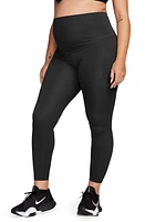 Nike Dri-FIT High Waist 7/8 Pocket Maternity Leggings Black at Nordstrom,