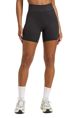 BANDIER Center Stage High Waist Bike Shorts Black at Nordstrom,