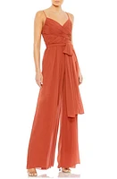 Mac Duggal Ruched Wide Leg Jumpsuit at Nordstrom,