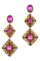 Deepa Gurnani Julia Drop Earrings in Fuchsia at Nordstrom