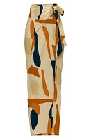 DIARRABLU Seur Tilo Print Maxi Wrap Skirt in Cream at Nordstrom, Size 3X-Large