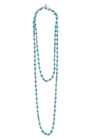 LAGOS Caviar Icon Turquoise Bead Dual Layer Necklace at Nordstrom