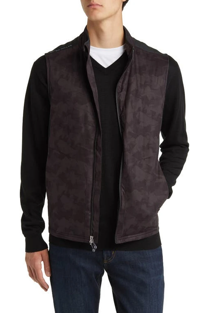 Peter Millar Fuse Elite Hybrid Vest in Black at Nordstrom, Size Small