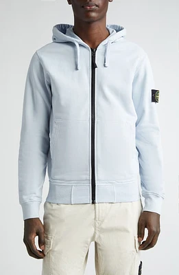 Stone Island Felpa Zip Hoodie Sky Blue at Nordstrom,