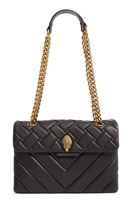 Kurt Geiger London Kensington Quilted Leather Shoulder Bag in Black at Nordstrom