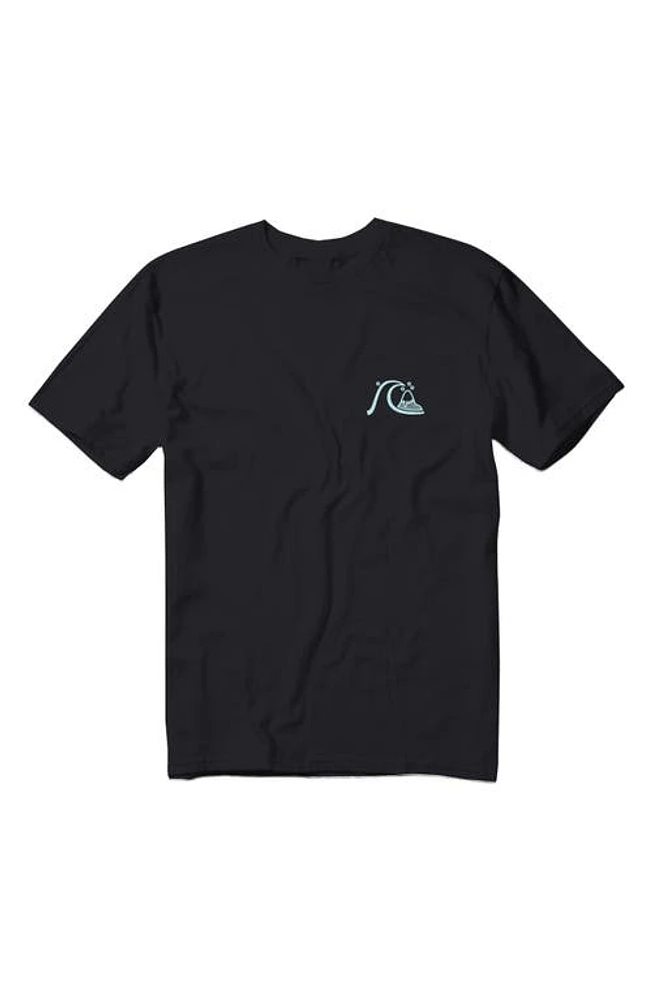 Quiksilver Send Wax Graphic T-Shirt Black at Nordstrom,