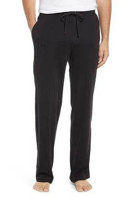 Daniel Buchler Men's Pima Cotton Pajama Pants Black at Nordstrom,