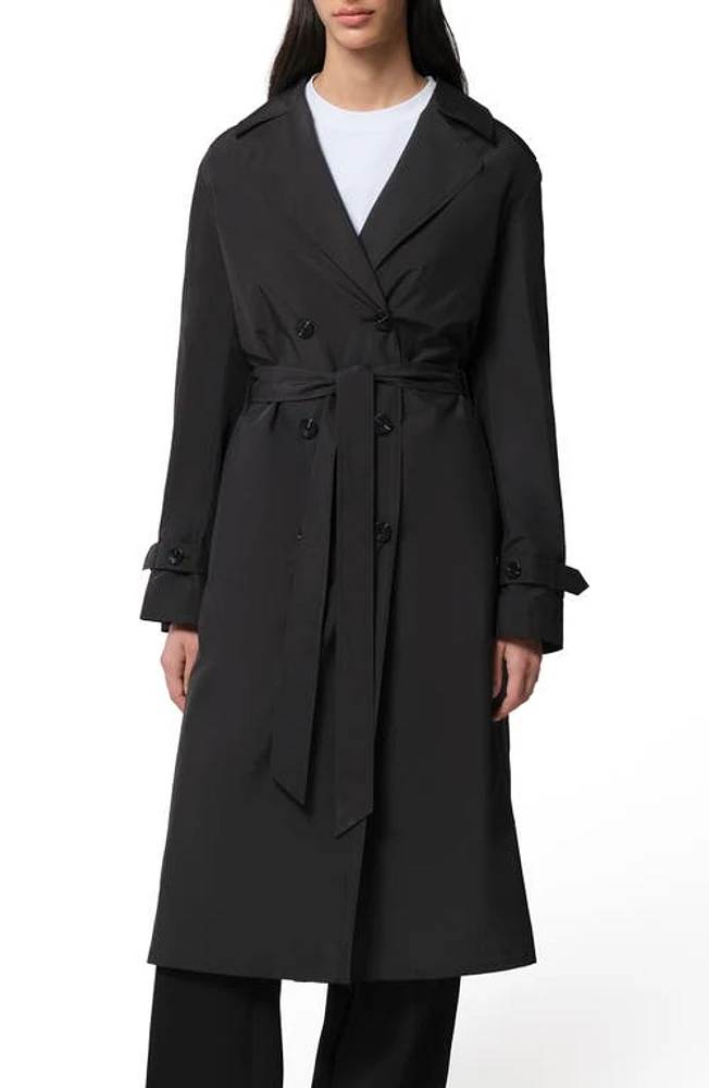 Soia & Kyo Blaire Water Repellent Coat Black at Nordstrom,