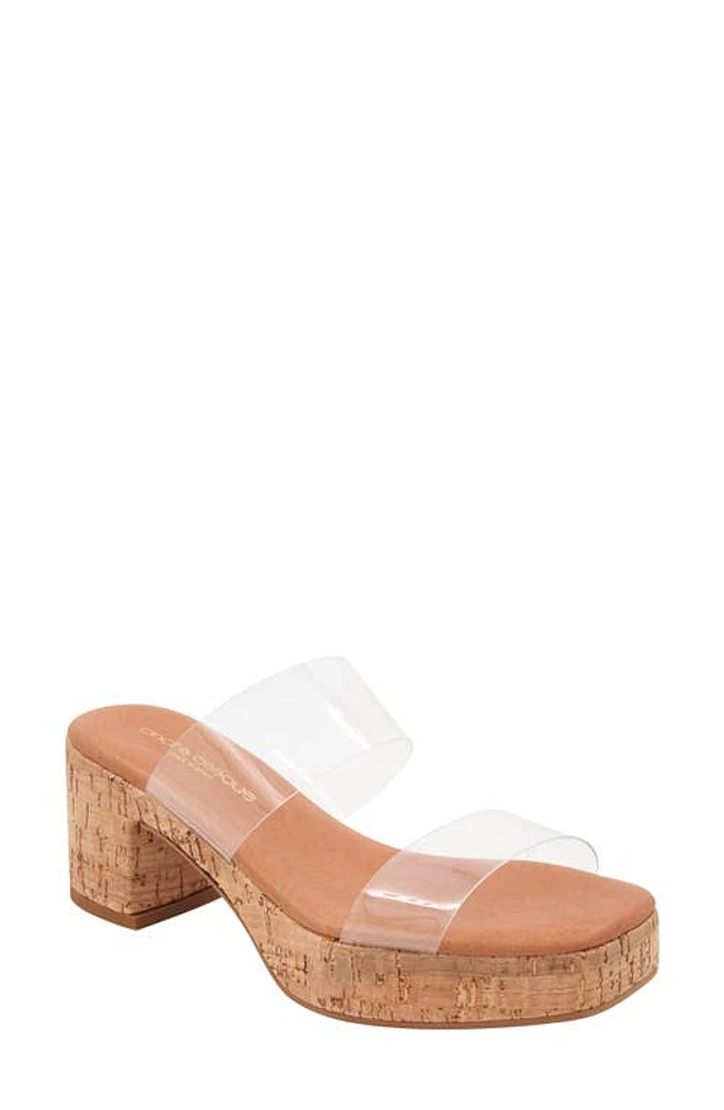 André Assous Cairo Platform Sandal Clear at Nordstrom,