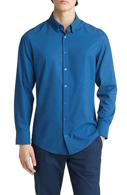 Mizzen+Main Leeward Star Print Button-Up Performance Shirt Set Sail Ipanema at Nordstrom,