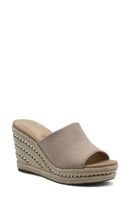 Charles by David Jeremy Espadrille Platform Wedge Slide Sandal Natural at Nordstrom,