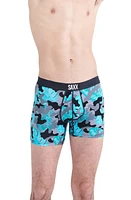 SAXX Vibe Super Soft Slim Fit Boxer Briefs Island Camo- Black at Nordstrom,