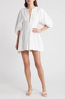 Faithfull the Brand Soleil Linen Minidress White at Nordstrom,