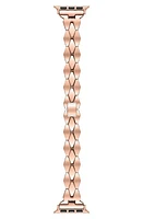 The Posh Tech Ava Stainless Steel Apple Watch Watchband in Rose Gold at Nordstrom