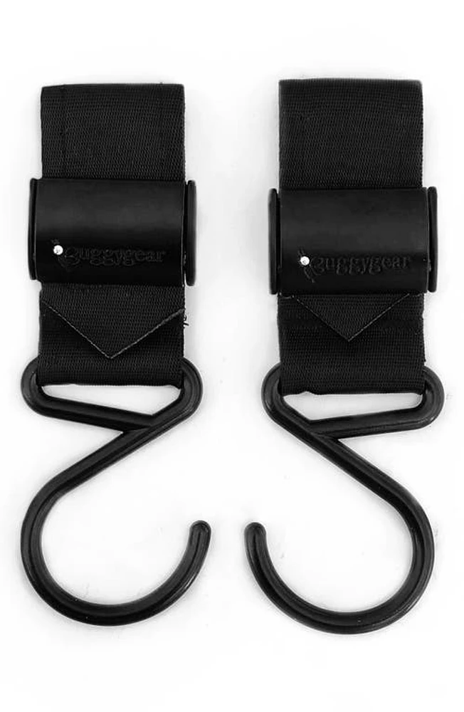 BuggyGear 2-Pack Stroller Hooks in Matte Black at Nordstrom