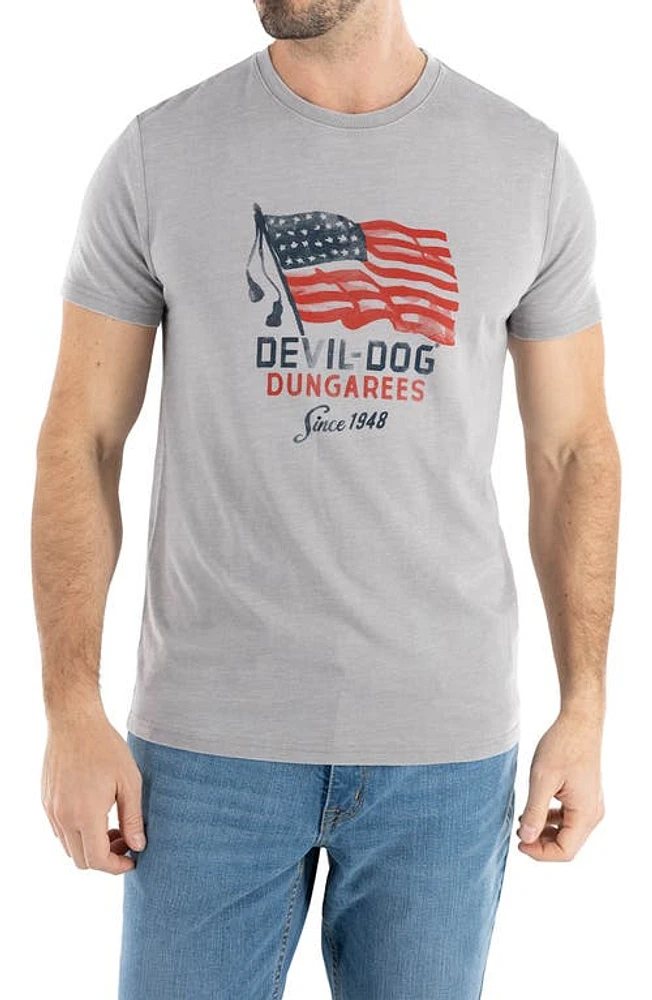 Devil-Dog Dungarees Flag Forward Graphic T-Shirt Heather Storm at Nordstrom,