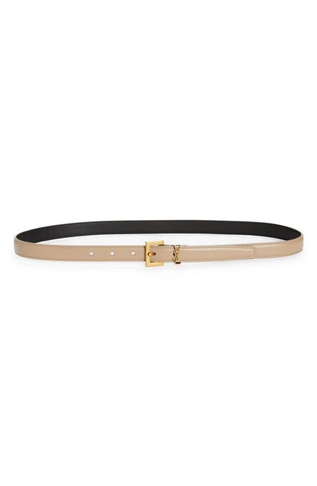 Saint Laurent YSL Cintura Leather Belt at Nordstrom,