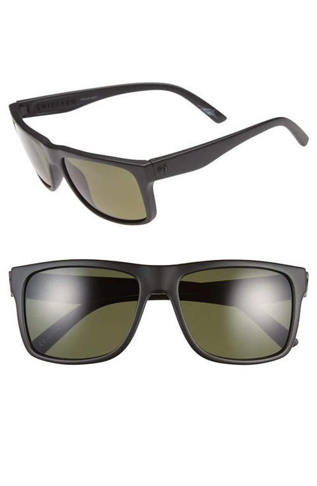 Electric 'Swimgarm' 57mm Polarized Sunglasses in Matte Black/Grey Polar at Nordstrom