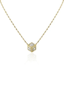 Mindi Mond Clarity Dimensional Diamond Pendant Necklace in Yellow Gold/Diamond at Nordstrom